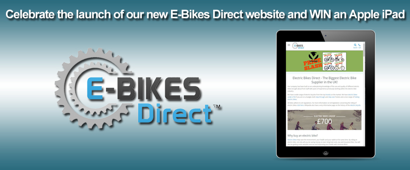 win an iPad with Ebikes Direct