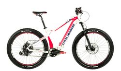 Crussis e-Guera 11.6 Ladies Electric Mountain Bike 2021 - White/Pink Thumbnail