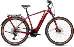 Cube Touring Hybrid EXC 500 Hybrid Electric Bike 2021, Bosch 500Wh - Red/Grey Thumbnail
