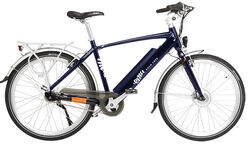 Emu Crossbar E-Bike - Navy Blue