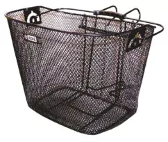 Adie Quick Release Front Wire Mesh Basket Black
