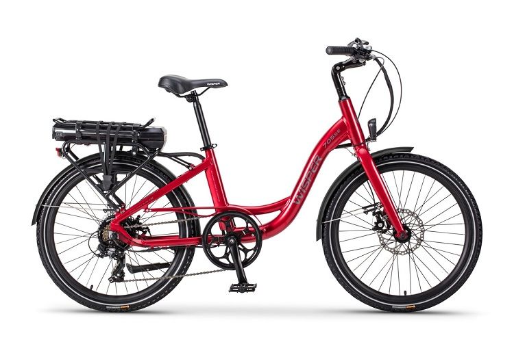 Wisper 705se Stealth 24" Wheel Electric Bike - Red
