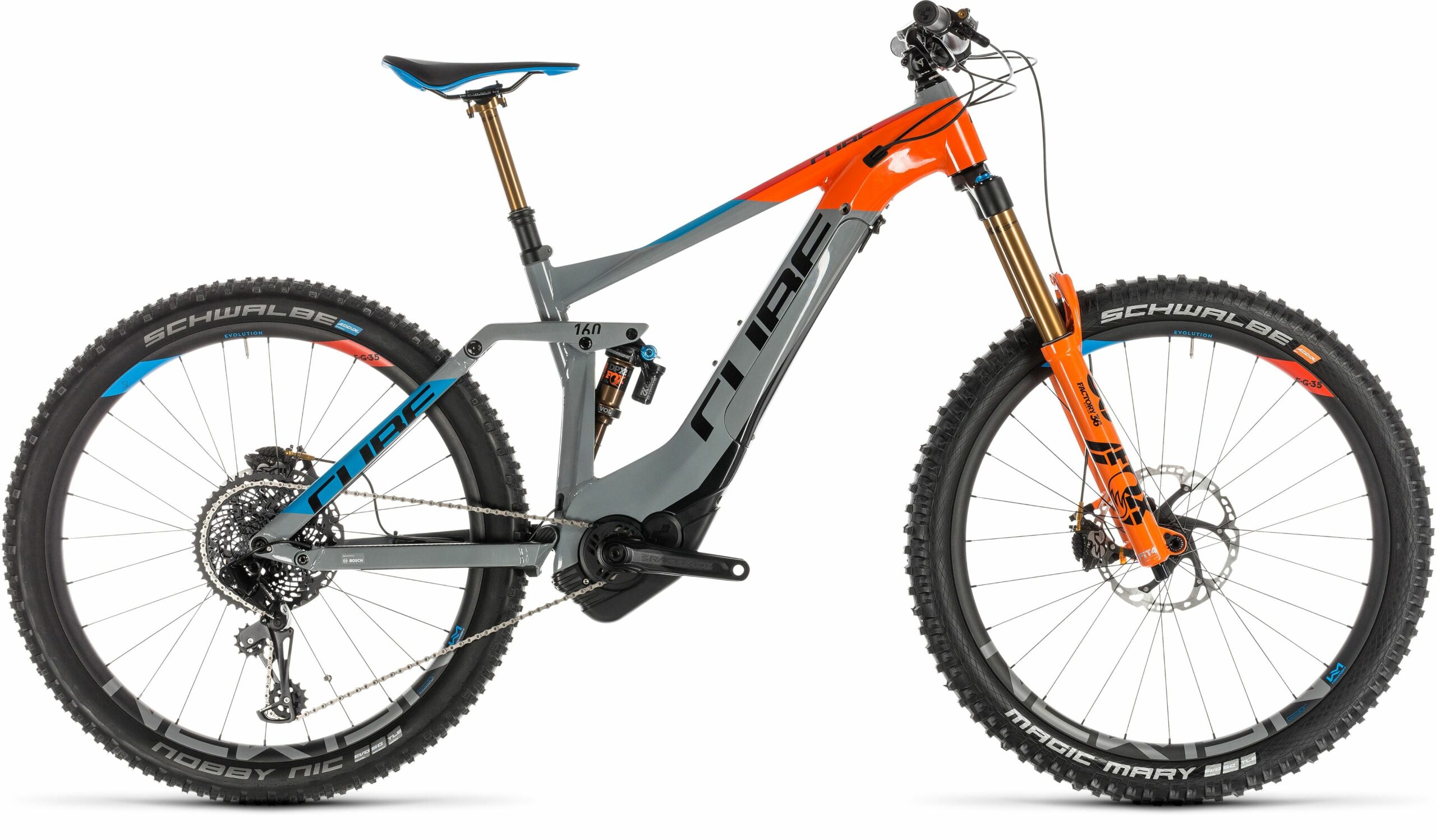 Cube Stereo Hybrid 160 Action Team 500 FS Electric MTB 2019 - 8 Speed, 27.5" Wheel
