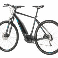 Cube Cross Hybrid One 400 Mens Electric Trekking Bike 2019, Grey/Blue - 9 Speed - Image 5