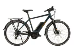 Raleigh Motus Cross Bar Derailleur Alloy Electric Hybrid Bike, Blue - 7 Speed, 700c