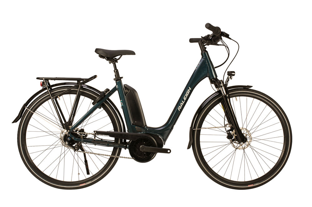Raleigh 2020 Motus GT Low Step Hub Alloy Electric Hybrid Bike, Blue - 7 Speed, 700c