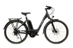 Raleigh Motus Tour Low Step Derailleur Alloy Electric Hybrid Bike, Grey - 8 Speed, 700c 54cm