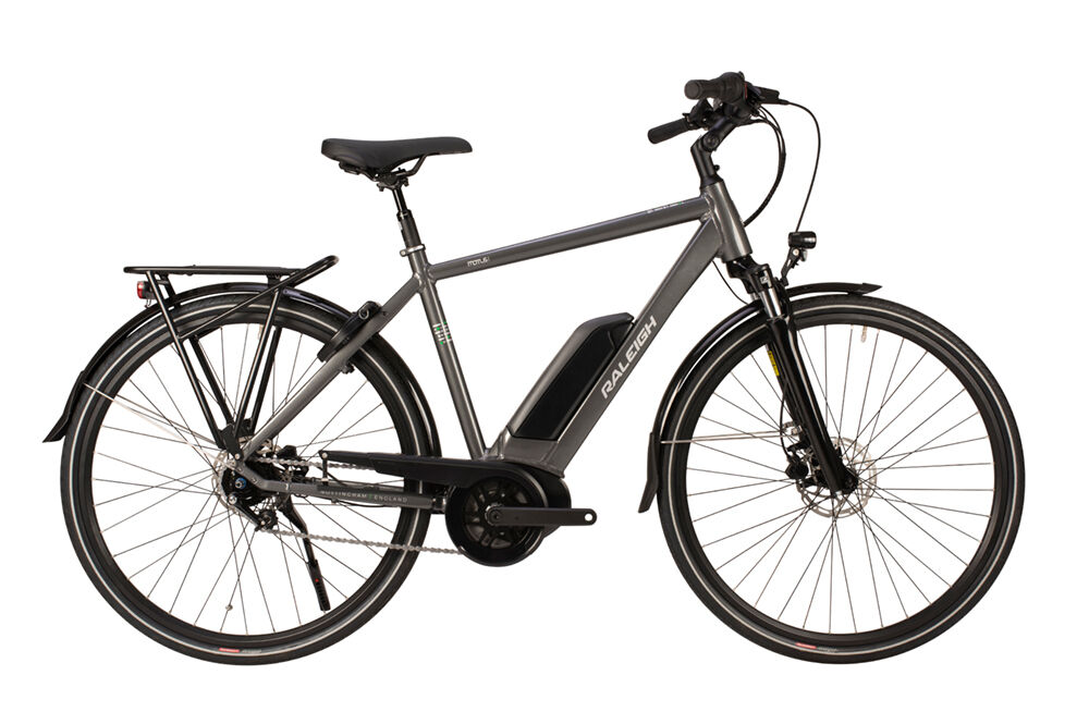 Raleigh 2020 Motus Tour Crossbar Hub Alloy Electric Hybrid Bike, Grey - 8 Speed, 700c
