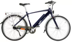 Emu Crossbar Hybrid City Electric Bike - Navy Blue