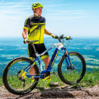 Crussis e-Largo 10.4 Electric Front Suspension Mountain Bike 29" Wheel - Blue/Yellow - Image 2