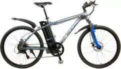 Falcon Spark Alloy Electric Mountain Bike 26" Wheel, 6 Speed, 10Ah - Metallic Grey