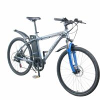 Falcon Spark Alloy Electric Mountain Bike 26" Wheel, 6 Speed, 10Ah - Metallic Grey - Image 9