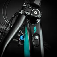 Merida eOne-Sixty 10k FS Carbon Electric Mountain Bike - Gloss Candy Teal/Black 2020 - Image 3