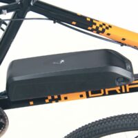 Pro Rider Drift Mens Hardtail Electric Mountain Bike 10Ah, 27.5" Wheel, 21 Speed - Black / Orange - Image 4