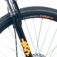 Pro Rider Drift Mens Hardtail Electric Mountain Bike 10Ah, 27.5" Wheel, 21 Speed - Black / Orange - Image 7