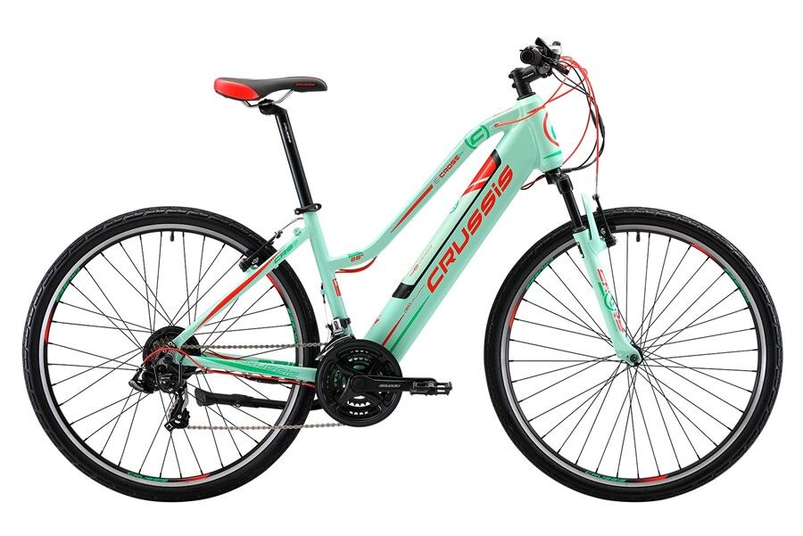 Crussis e-Cross Lady 1.5 Hybrid Electric Bike, 13Ah, 28" Wheel, 21 Speed - Mint