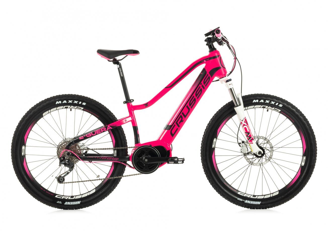 Crussis e-Guera 6.5 Junior Crank Drive Electric Mountain Bike, 14Ah, 14" Frame, 26" Wheel - Pink