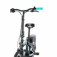 Ex Demo Leader Fox Tifton Folding electric Bicycle, 20" Wheel, 16Ah Battery - Black/Teal - Image 3