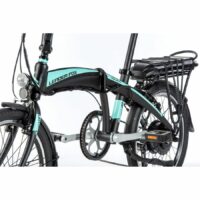 Ex Demo Leader Fox Tifton Folding electric Bicycle, 20" Wheel, 16Ah Battery - Black/Teal - Image 5