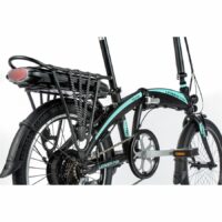 Ex Demo Leader Fox Tifton Folding electric Bicycle, 20" Wheel, 16Ah Battery - Black/Teal - Image 6