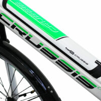 Crussis E-City 1.11 Step Through City Hybrid Electric Bike, 13Ah, 26" Wheel - White/Green - Image 4