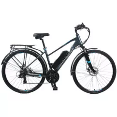 Dawes Mojav-E Unisex Hybrid Electric Bike, 10Ah Battery, 700c Wheel - Graphite Blue