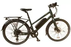 Batribike Nova-S Trapeze Hybrid Electric Bike, 26" Wheel, 8 Speed - Green