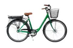 Cyclotricity Jade Step Through Dutch Style Electric Bike, 3 Speed Nexus Hub Gear, 700c Wheel - Green