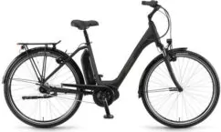 Winora Sima N7F 300 Step Through Hybrid Electric Bike, BOSCH 300Wh, 50cm / 700c - Matt Black