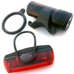Pulse Mini Blaze + Glimmer USB Rechargeable Bike Light Set