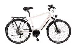 Batribike Gamma-X Crossbar Hybrid Electric Bike, 28" Wheel - White