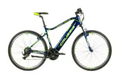 Crussis e-Cross 1.6 Mens Hybrid Electric Bike 2021, 13Ah, 28" Wheel, 21 Speed - Dark Blue/Green