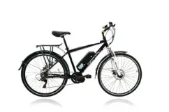 Cyclotricity Revolver Mid Drive Crossbar Hybrid Electric Bike, 28" Wheel - Black