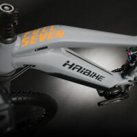 Haibike FullSeven 4 Full Sus Electric Mountain Bike 2021, 27.5" Wheel, Yamaha 500Wh - Grey/Orange - Image 7