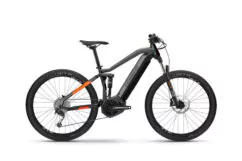Haibike FullSeven 4 Full Sus Electric Mountain Bike 2021, 27.5" Wheel, Yamaha 500Wh - Grey/Orange