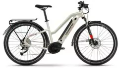 Haibike Trekking 4 Lowstandover Hybrid Electric Bike - Cream
