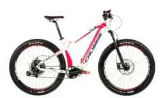 Crussis e-Guera 11.6 Electric Mountain Bike, 19" Frame - White/Pink