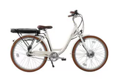 Batribike Omega Step Through Electric Bike, 26" Wheel - Shadow White