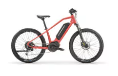 MBM Chaos Kids Hardtail Electric Mountain Bike, 24" Wheel, 11.6Ah - Red