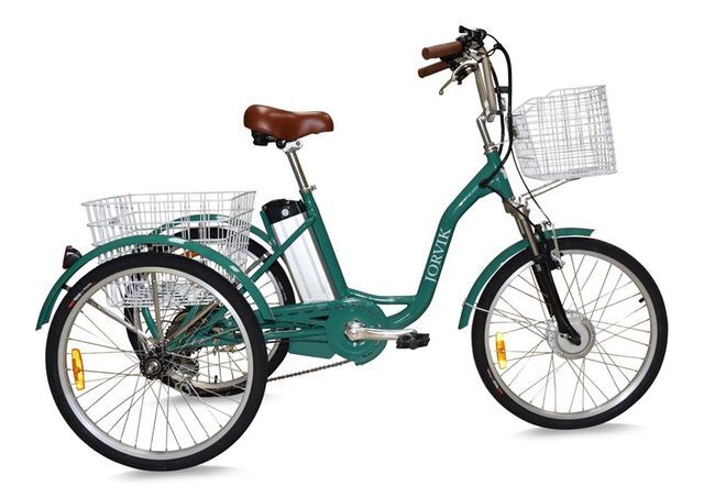 Ex Demo Jorvik Electric Tricycle, 26" Wheel, 10Ah - Green
