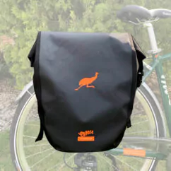 Cargo Waterproof Pannier Luggage Bag, 20L - Black