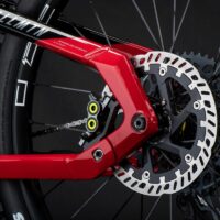 Haibike AllMtn CF SE Full Sus Electric MTB 2022, Mix Wheel, Bosch Perf. CX - Beige/Black/Red - Image 2