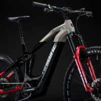 Haibike AllMtn CF SE Full Sus Electric MTB 2022, Mix Wheel, Bosch Perf. CX - Beige/Black/Red - Image 9