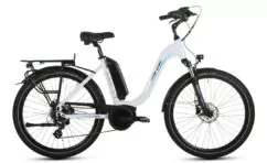 Forme Morley 1 ELS Step Through Hybrid Electric Bike, 26" Wheel, Bosch 400Wh - Gloss White
