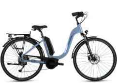 Forme Morley 1 ELS Step Through Hybrid Electric Bike, 700c Wheel, Bosch 400Wh - Blue