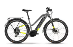 Haibike Trekking 6 Lowstandover Hybrid Electric Bike (Crossover), Yamaha PW-ST, 500Wh - Grey