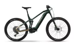 Haibike AllMtn 7 Full Sus Electric Mountain Bike 2022/23, Mix Wheel, Yamaha PW-X3 - Green/Caramel