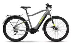 Haibike Trekking 6 HIGH Hybrid Electric Bike 2022, Yamaha PW-ST, 630Wh - Pale Grey/Yellow