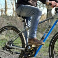 Basis Protocol Hybrid Electric Bike, Integrated Battery, 700c Wheel - Light Graphite Blue - Image 3