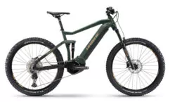 Haibike AllTrail 4 Full Sus Electric Mountain Bike, Yamaha PW-ST - Green/Camel